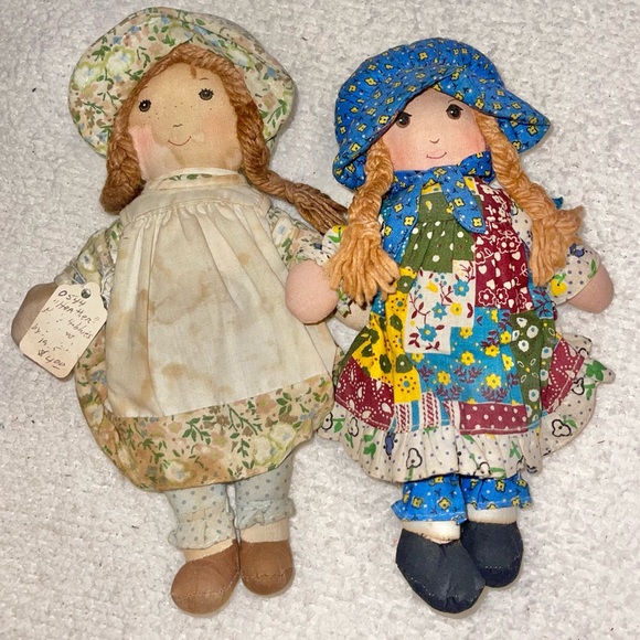 Vintage Holly Hobby & friend Heather rag doll lot - Picture 1 of 9